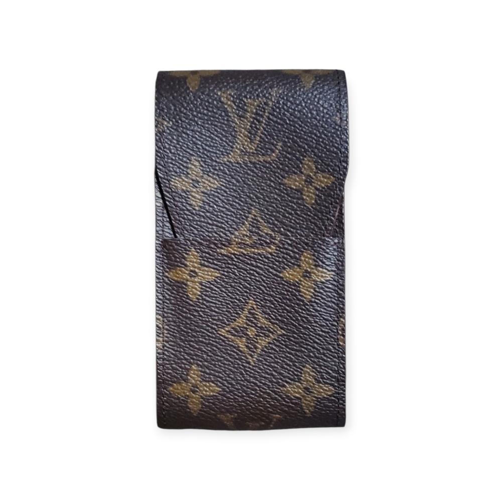 Louis Vuitton Brown and Gold Monogram Pouch